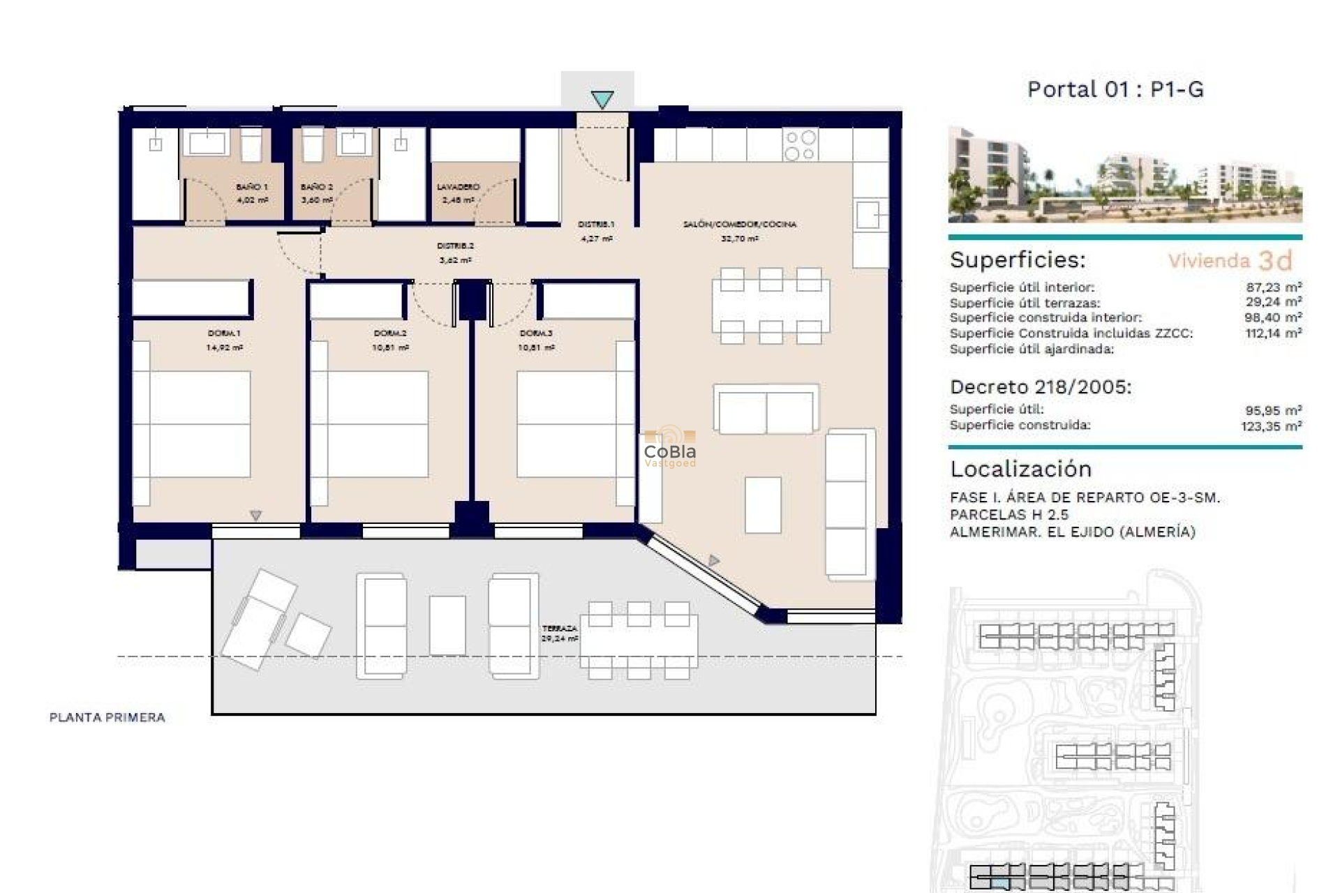 Nieuwbouw Woningen - Appartement - Almerimar - 1ª Linea De Playa