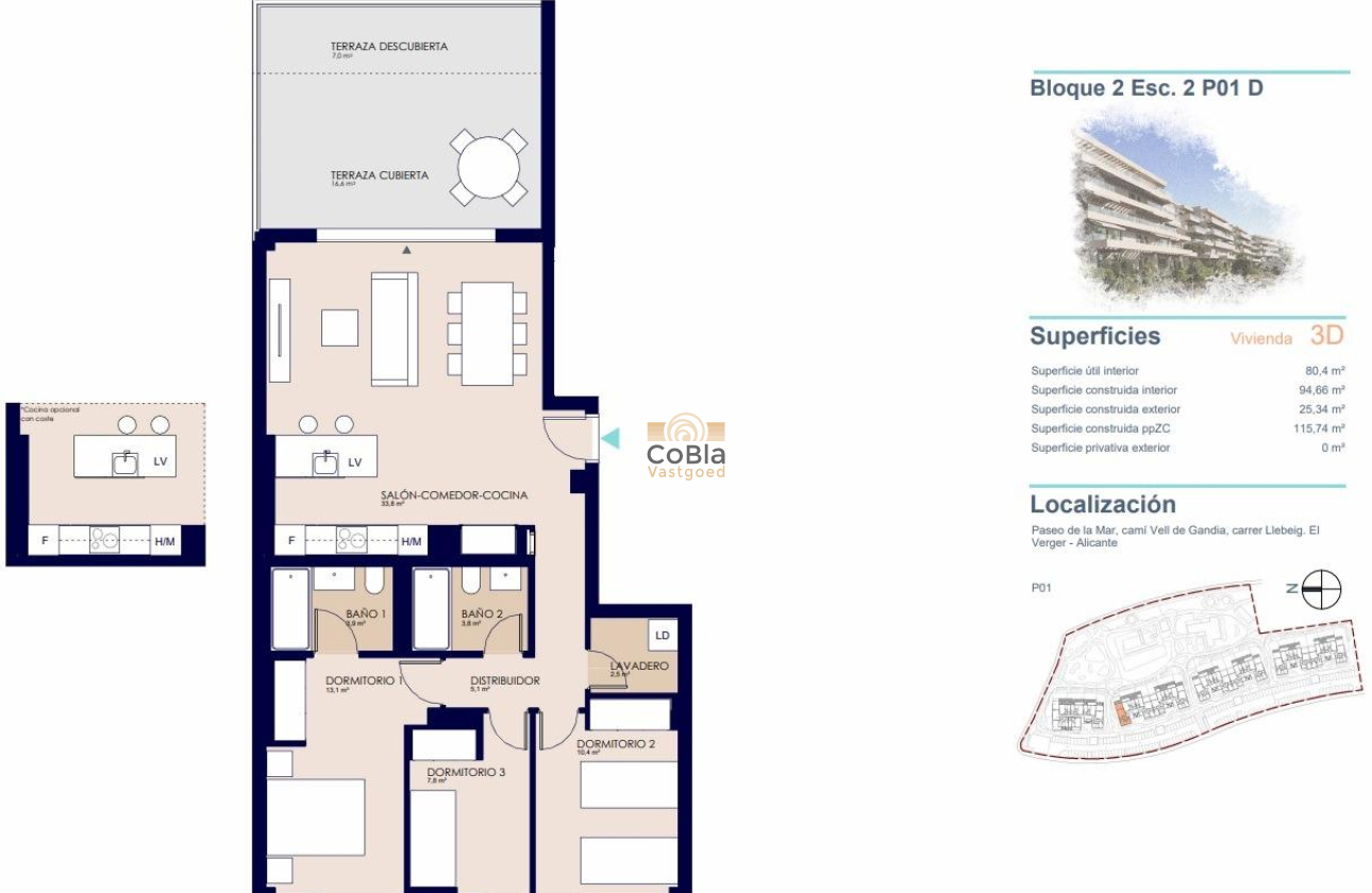 Nieuwbouw Woningen - Appartement - Denia - Playa de La Almadraba