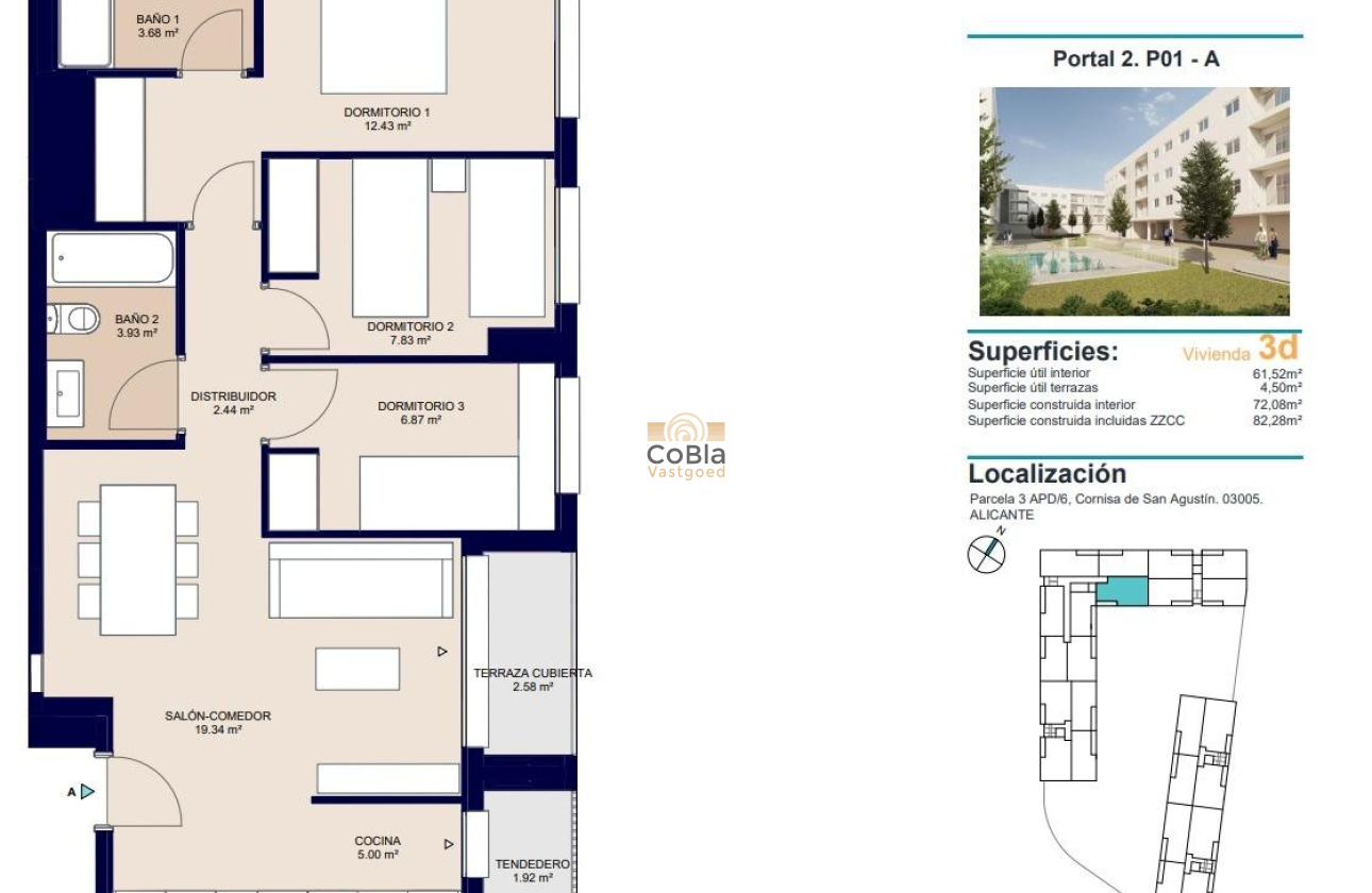 Nieuwbouw Woningen - Appartement - Alicante - San Agustín
