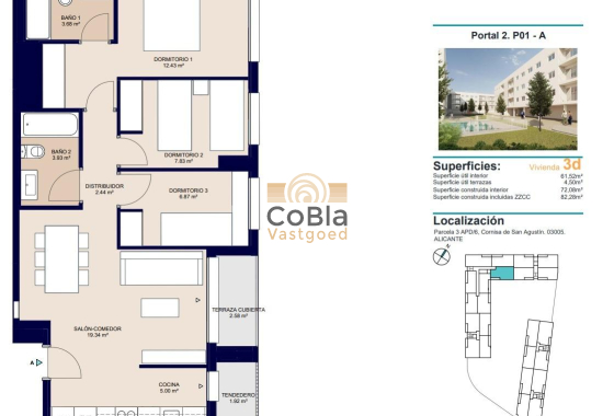 Nieuwbouw Woningen - Appartement - Alicante - San Agustín