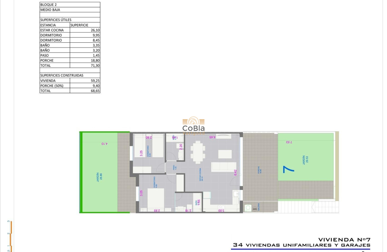 Nieuwbouw Woningen - Bungalow - Pilar de la Horadada - pueblo