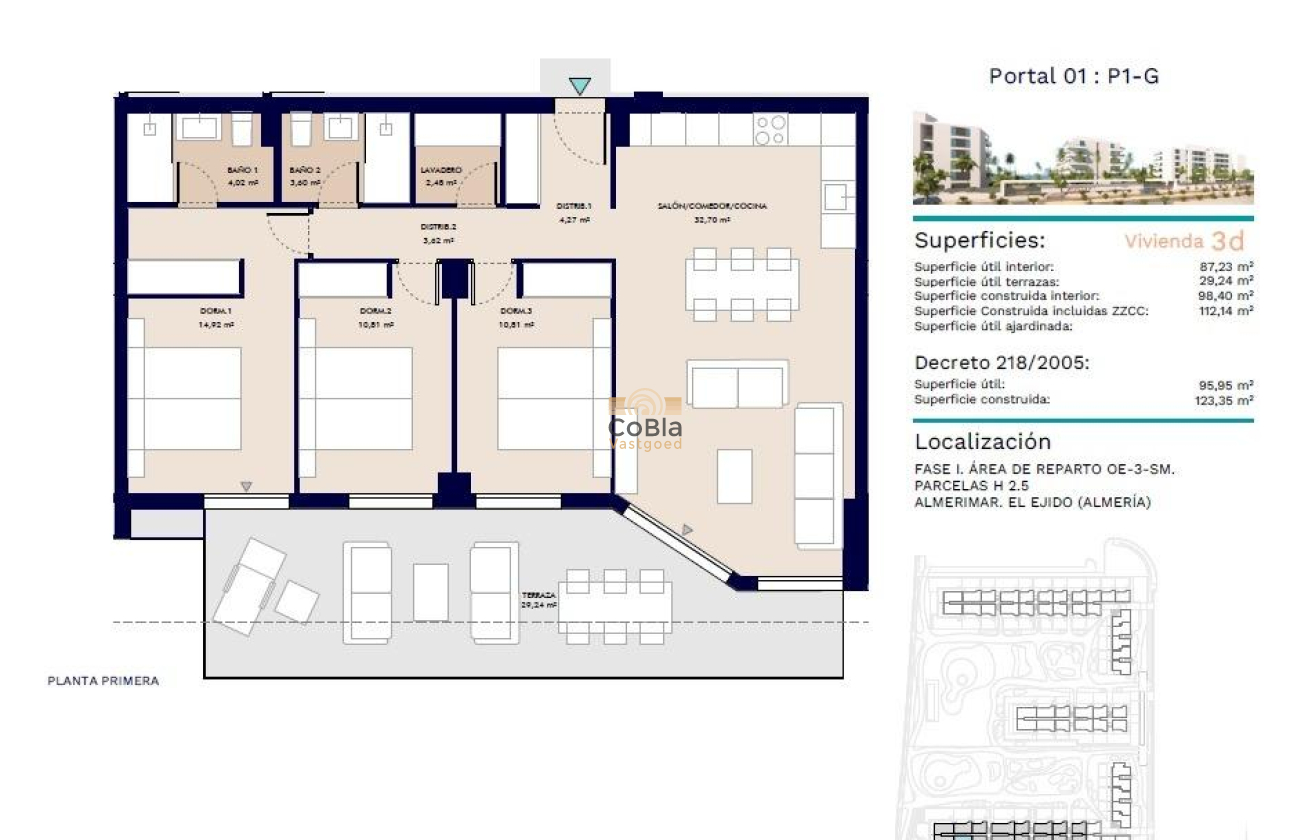 Nieuwbouw Woningen - Appartement - Almerimar - 1ª Linea De Playa