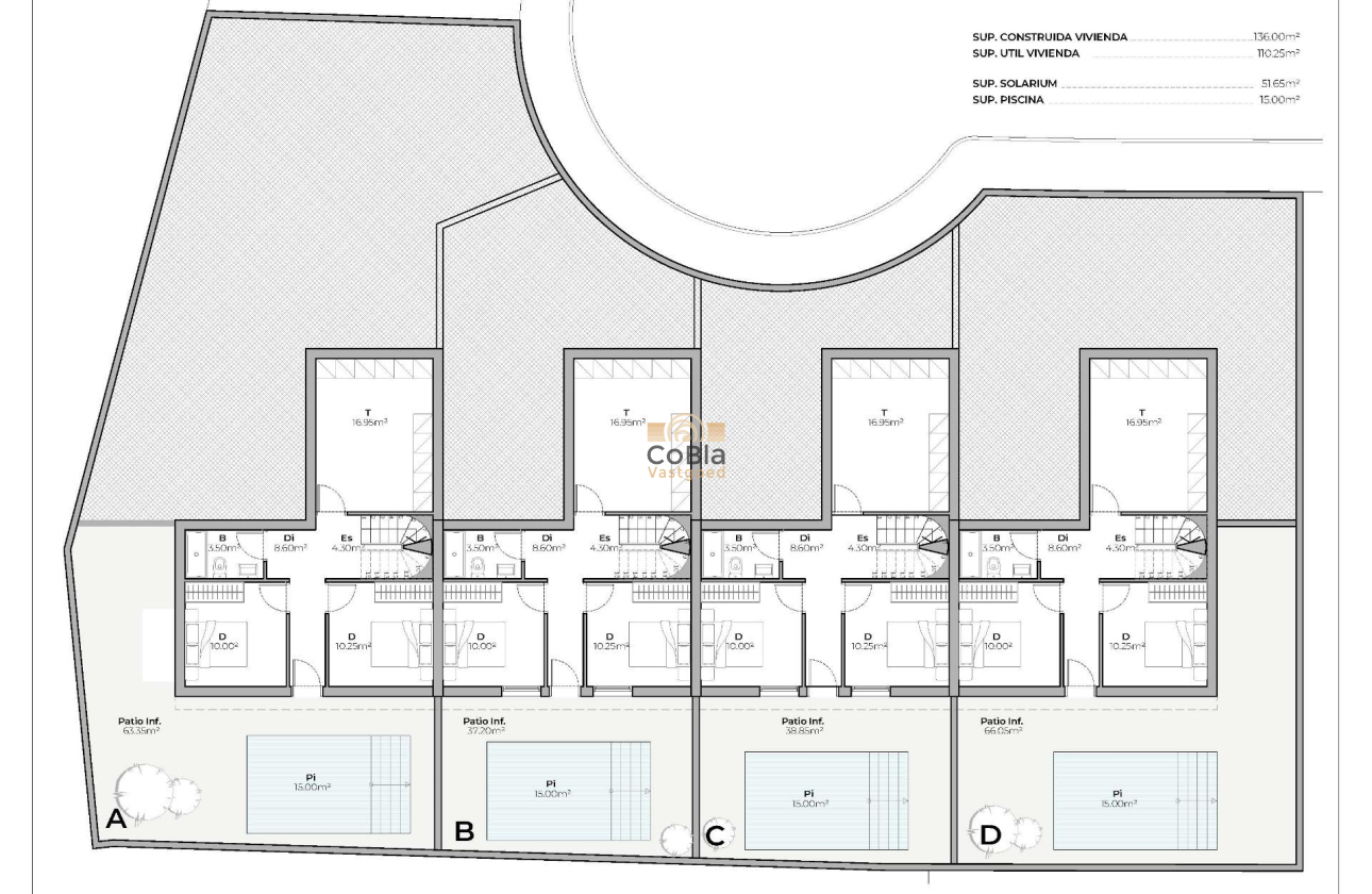 Nieuwbouw Woningen - Herenhuis - Mazarron - Country Club