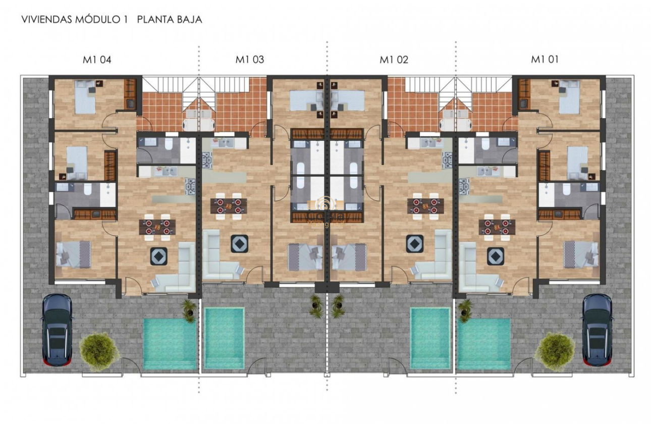 Nouvelle construction - Maison de ville - Torre Pacheco