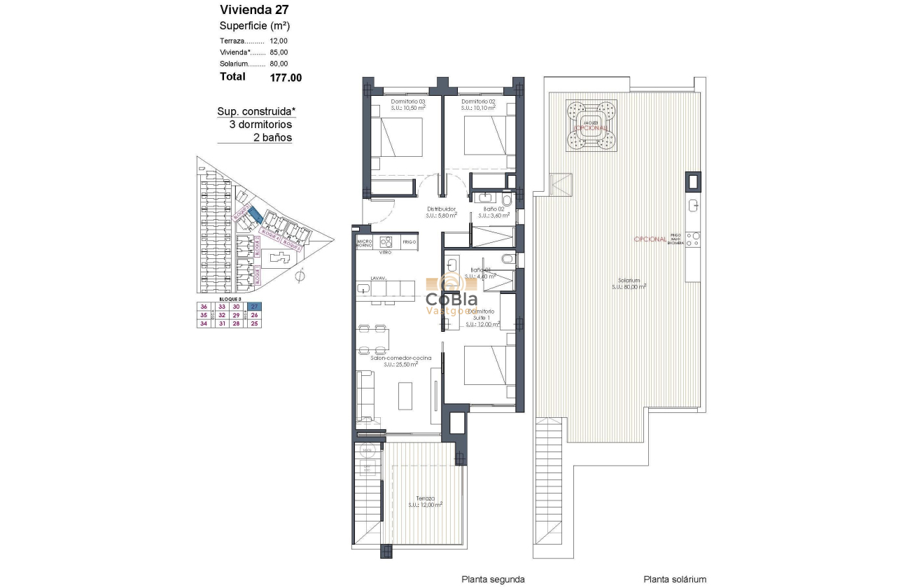 Nieuwbouw Woningen - Penthouse - Los Alcazares - Serena Golf