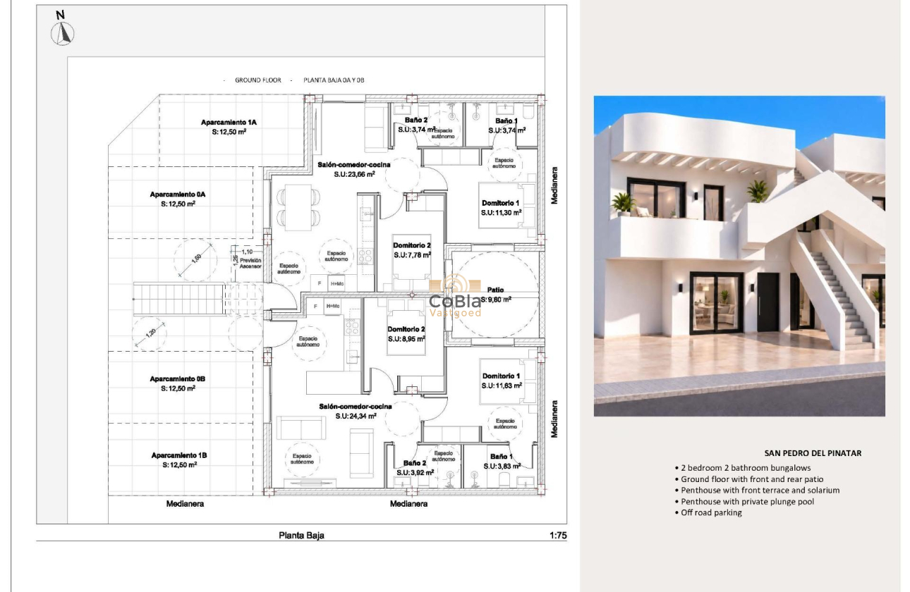 Nieuwbouw Woningen - Bungalow - San Pedro del Pinatar - Los Peñascos
