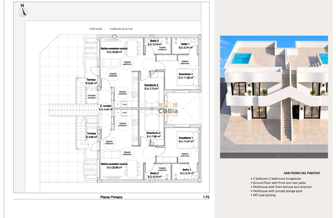Nieuwbouw Woningen - Bungalow - San Pedro del Pinatar - Los Peñascos