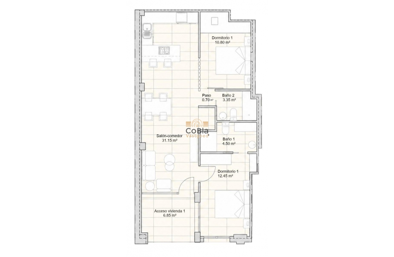 Nieuwbouw Woningen - Appartement - San Javier - pueblo