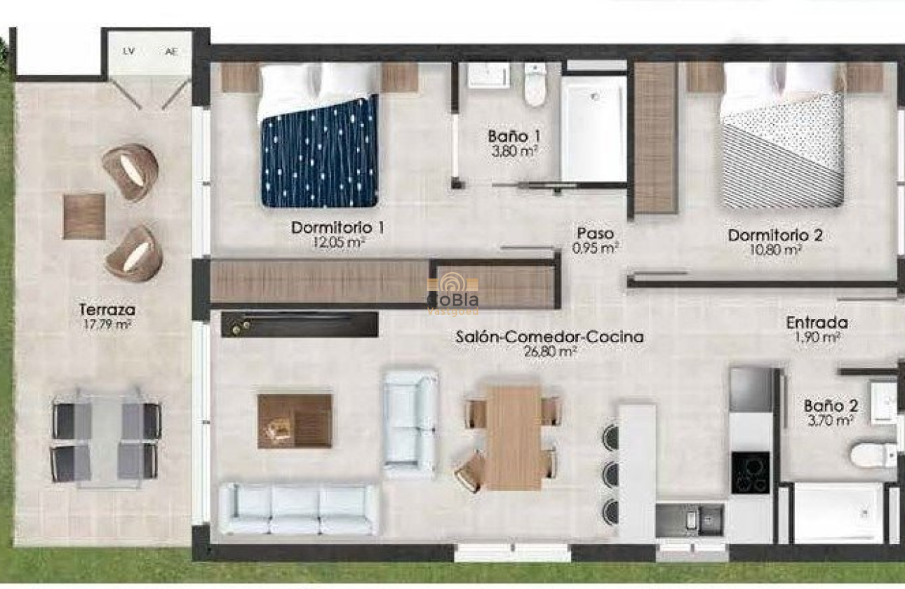 Nieuwbouw Woningen - Appartement - Alhama De Murcia - Condado De Alhama