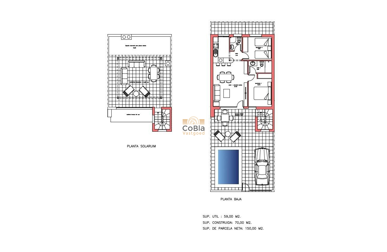 Nouvelle construction - Maison de ville - Fuente Álamo - La Pinilla