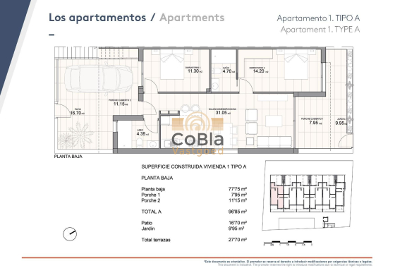 Nieuwbouw Woningen - Bungalow - Pilar de la Horadada - Zona Pueblo