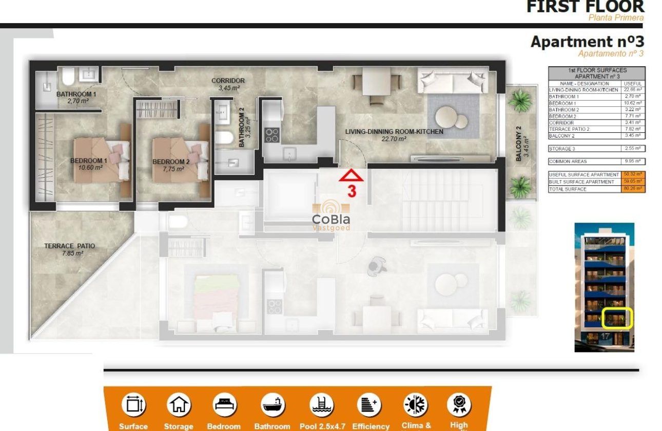New Build - Apartment - Torrevieja - Playa del Acequión