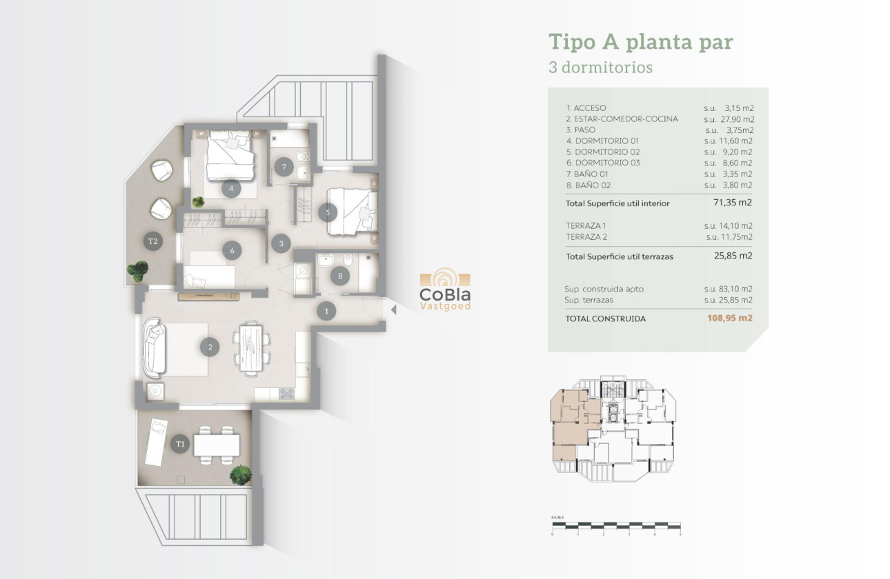 Nieuwbouw Woningen - Appartement - Calpe - Playa Cantal Roig