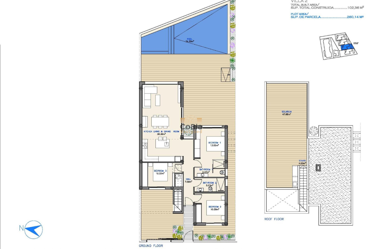 Nieuwbouw Woningen - Villa - Los Alcazares - Serena Golf