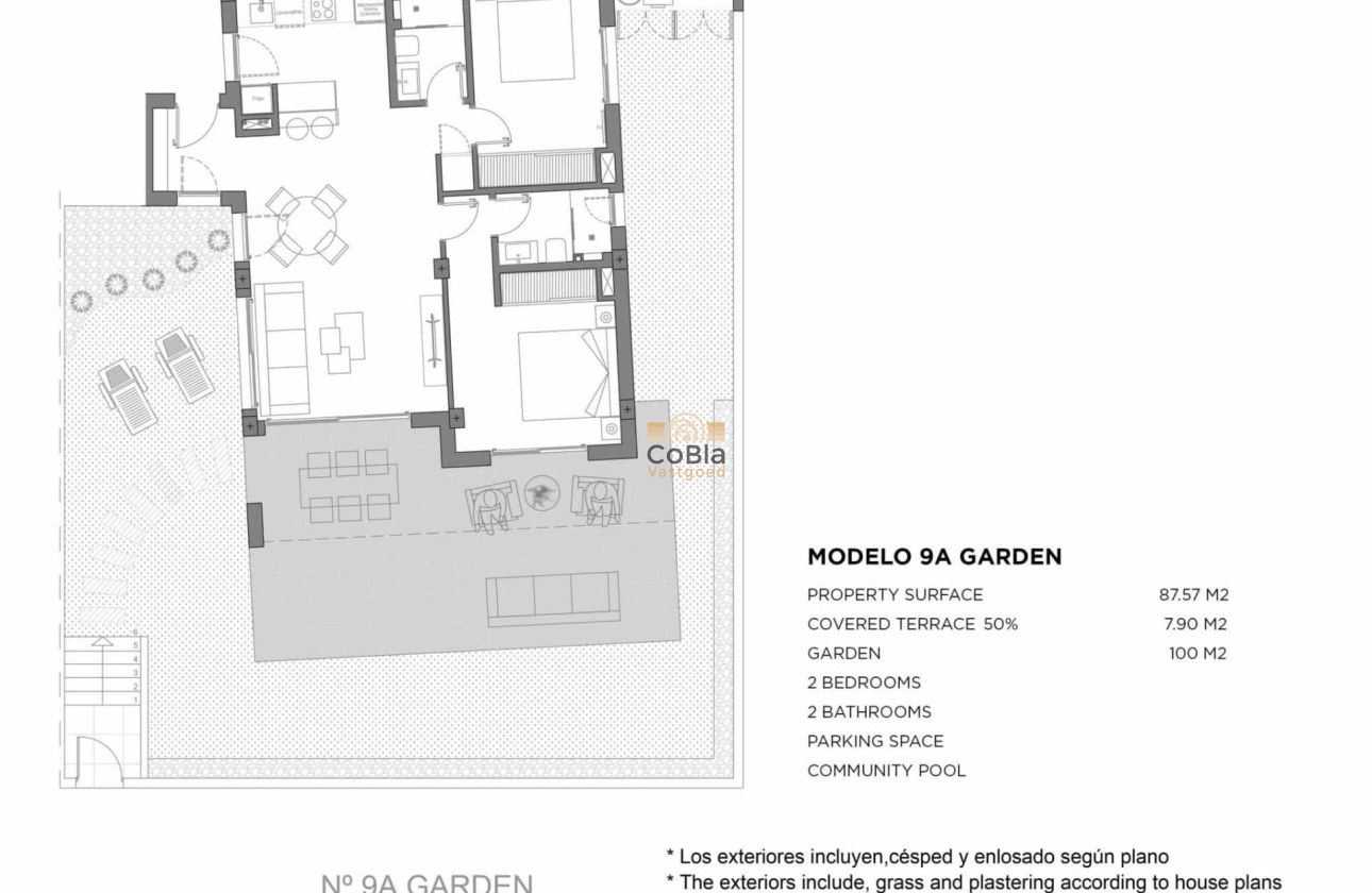 Nieuwbouw Woningen - Ground floor apartment - Los Alcazares - Parque Diana