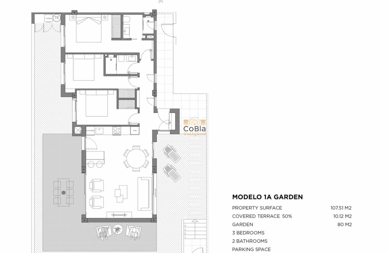 Nieuwbouw Woningen - Ground floor apartment - Los Alcazares - Parque Diana