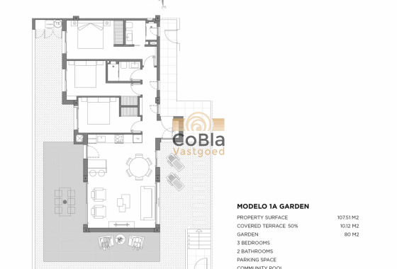 Nieuwbouw Woningen - Ground floor apartment - Los Alcazares - Parque Diana