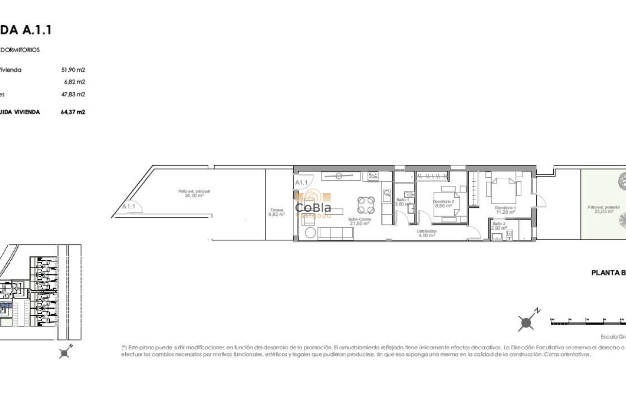 Nieuwbouw Woningen - Ground Floor Bungalow - Puerto de Mazarron - Playa Negra