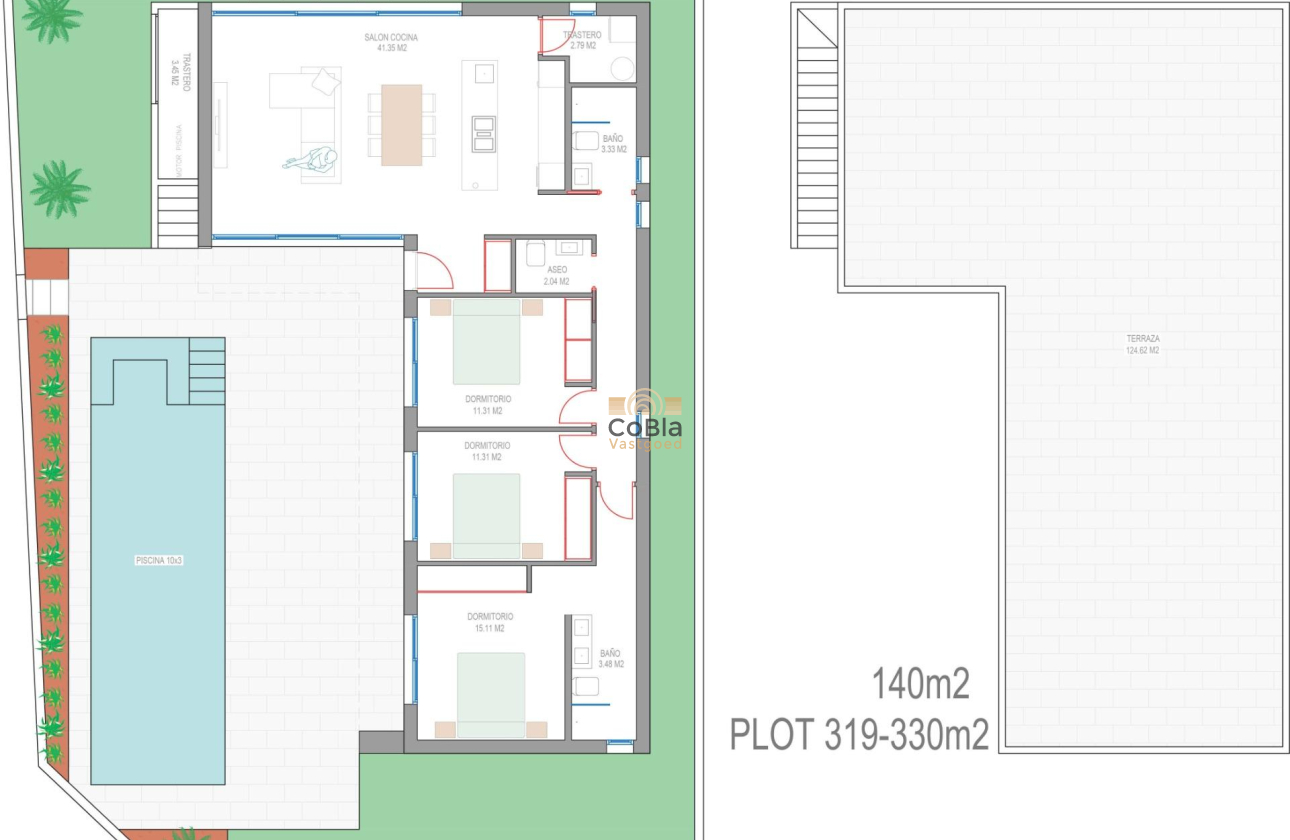 Nieuwbouw Woningen - Villa - San Javier - Parque del doce